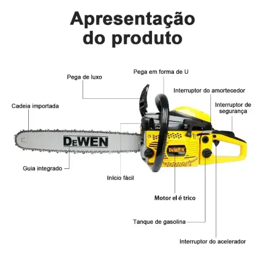 Motosserra 52cc - 2T - sabre 20"