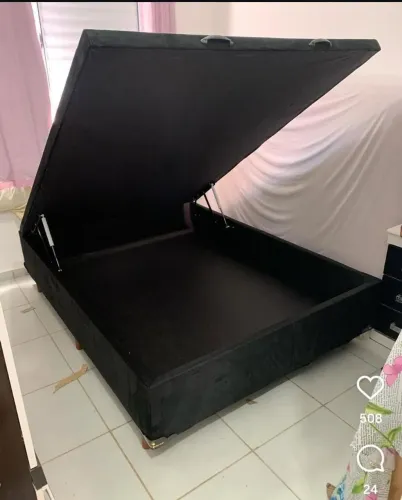 BELISSIMO BOX BAÚ CASAL REFORÇADO PAGUE NA ENTREGA 