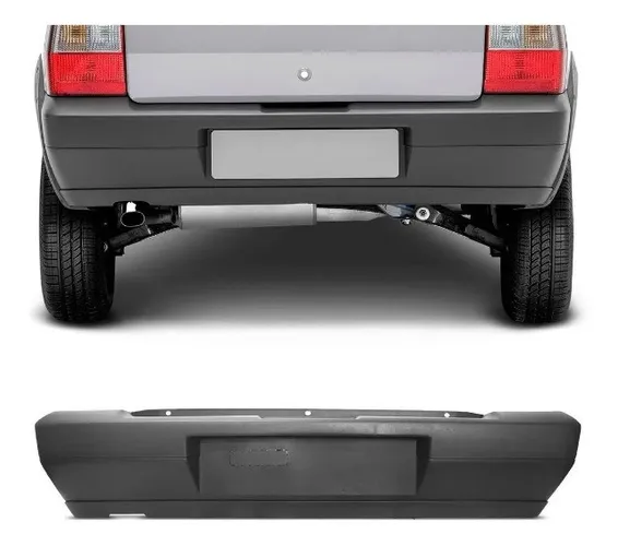 Parachoque traseiro fiat uno 2009 2010 2011 cinza