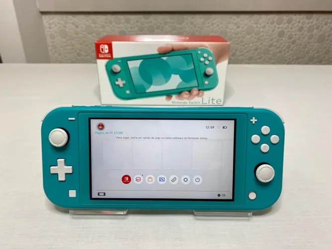 Nintendo Switch Lite Azul Turquesa Seminovo Garantia - FFSTOREGAMES