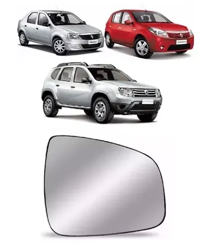 Lente Espelho Retrovisor Sandero Logan Duster 2010 a 2015