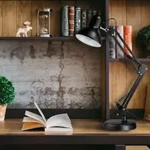Lacrada Luminária Pixar de Mesa Dobrável Preta Bivolt