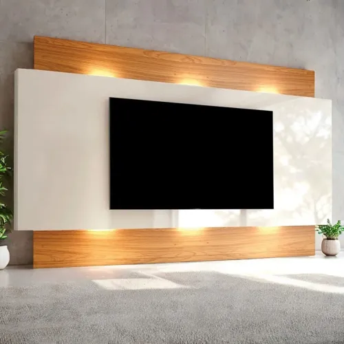Painel para TV com Iluminação LED 100%MDF tt65