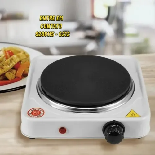 Fogão Elétrico Portátil de 1000W -Entregas 9h as 22h