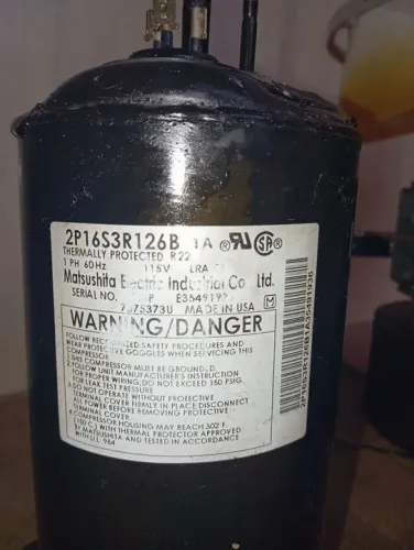Compressor de Ar Condicionado Matsushita 1/2 HP 115V 60Hz