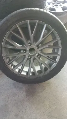 Roda aro 17 estepe Bmw Grafite 5x120 original com pneu 225 45 17 usado