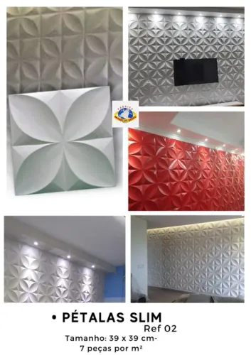 Placas de gesso 3d 