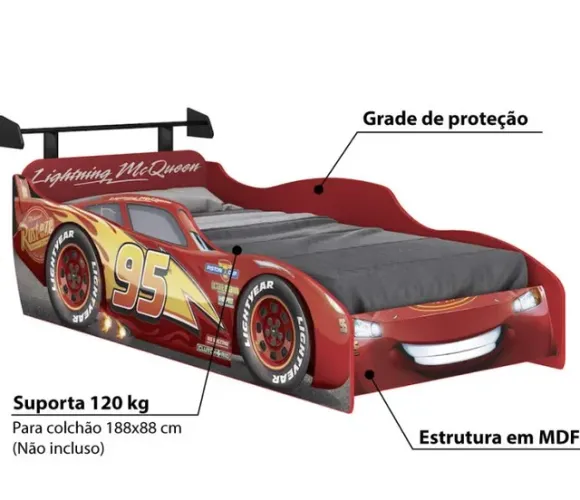 Kit Cama + Guarda Roupa Carros