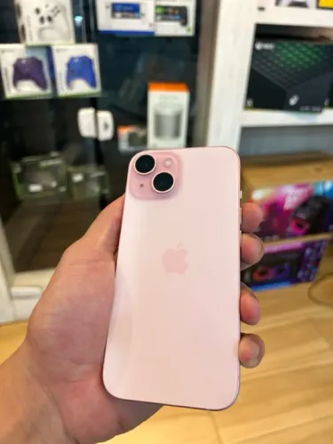 iPhone 15 128gb Rosa IMPECÁVEL Bateria 92%