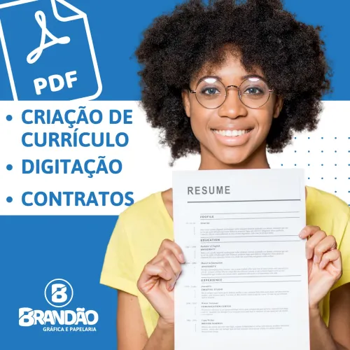 Faço currículo simples mais profissional 