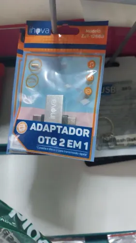 Adaptador OTG 2 em 1 para Celular - Inova