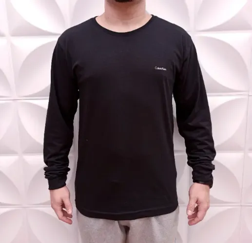 Camiseta Manga Longa Masculina Algodão