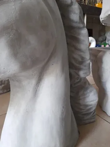 Estatua grande cabeça de cavalo, busto em cimento para decoração