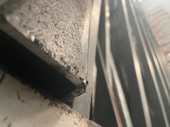 PEDAÇO de Tubo de ferro retangular 60 X 80mm espessura 5mm