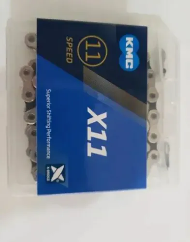 Corrente Kmc X11 Silver Black 11v. 118 elos Mtb/speed