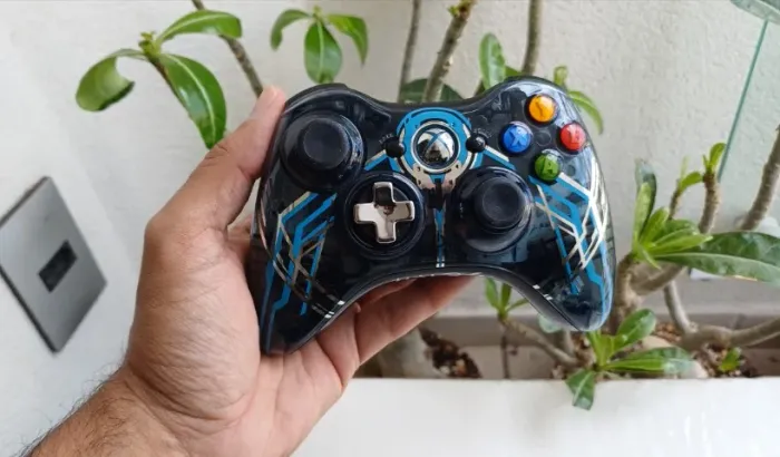 Controle Xbox 360 Edição Halo 4 Forerunner Impecável Novo