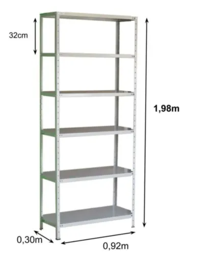 Estante Metal Nova - 30 cm 