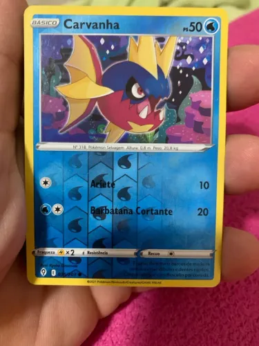 Carta Pokémon Carvanha 036/203 - Colecionável
