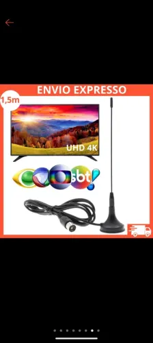 Antena Digital Interna usada para TV - Sinal Forte e Claro