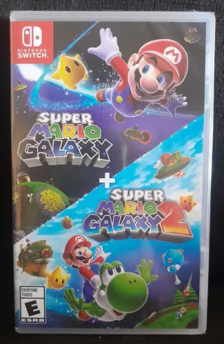 Super Mario Galaxy 1 + Super Mario Galaxy 2 Nintendo Switch Físico Novo Lacrado