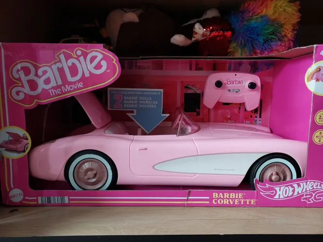 Barbie Corvette Hot Wheels RC - Novo na caixa