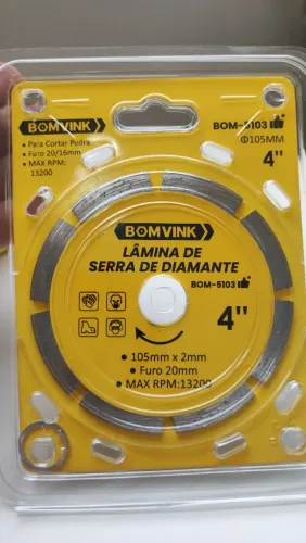 Lâmina de Serra de Diamante 4'' - BOMVINK