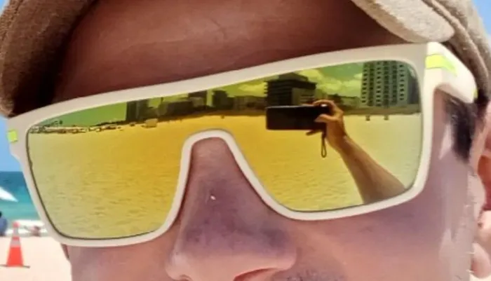 ÓCULOS POLAROID POLARIZADO LENTE ESPELHADA ARMAÇÃO BRANCA PROTEÇÃO UVA UVB ORIGINAL 