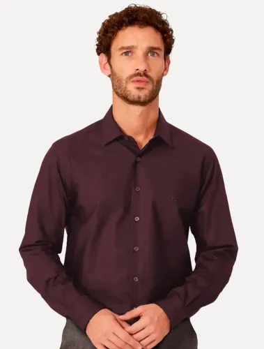 camisa social masculina de manga longa da marca Dudalina