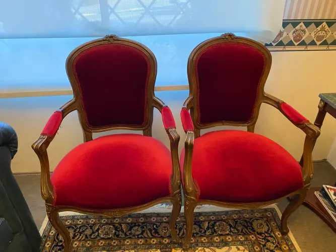 Conjunto de 2 Poltronas estilo Luís VX