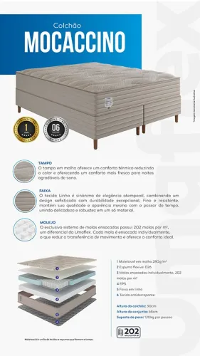 CAMA QUEEN UMAFLEX 158X198CM