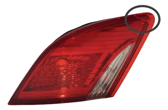 Lanterna Esquerda Tampa Traseira Peugeot 408 2011 2012 Esquerdo/motorista Vermelho
