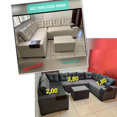 Sofá de Canto Moderno com Design Elegante