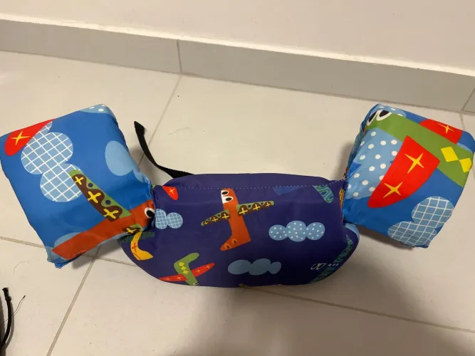Boia de braço para bebê - Aviões panda pool 