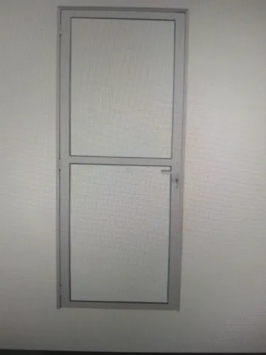 Porta de vidro 210x80 de alumínio branco 