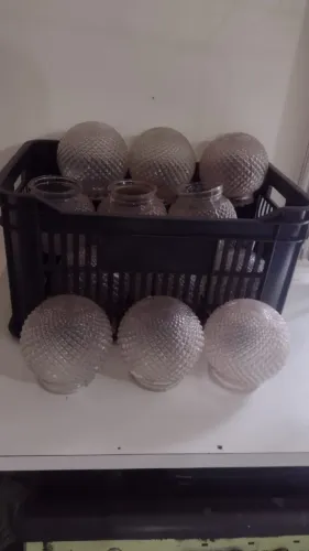 Plafon Globo de vidro bocal de 10cm 