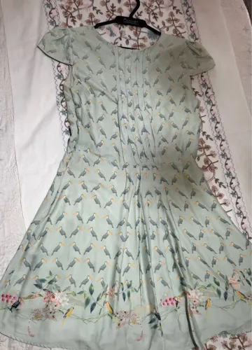 Vestido ANTIX Estampado Tropical com Tucanos