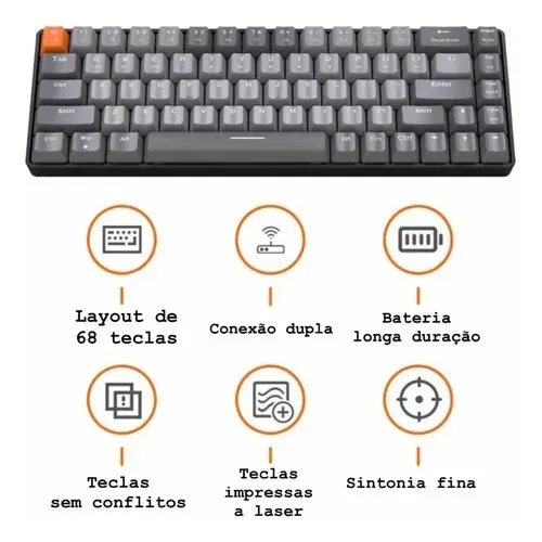 TECLADO MECANICO GAMER ZIYGULANG K68