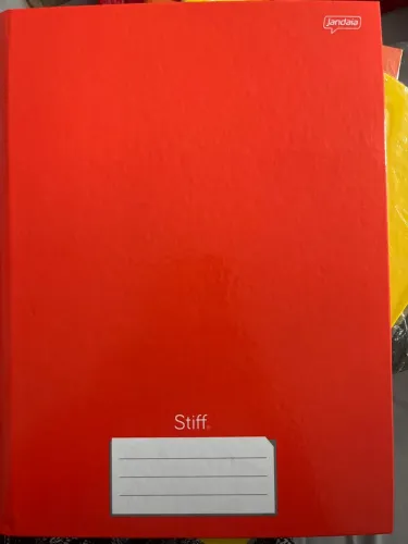 Caderno Stiff - Capa Dura - 96 Folhas - Tamanho 200mm x 275mm