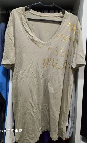 Camiseta Masculina Armani Exchange Tamanho GG - Original