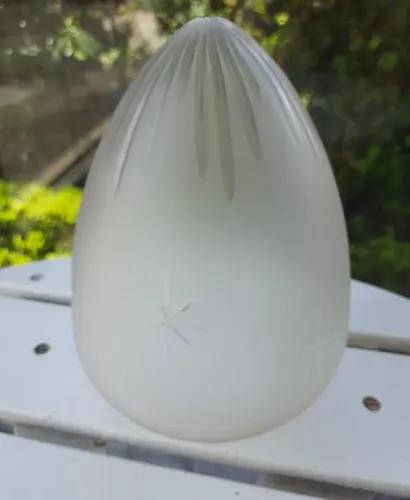 Cúpula antiga para abajour ou luminária antiga em cristal