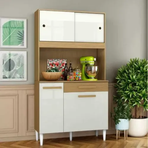Armário de Cozinha 910 Completa Compacta 4 Portas 1 Gaveta SUPER OFERTA!