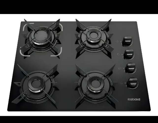 Cooktop 4 bocas preto