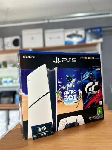 Ps5 Slim digital lacrado e 02 jogos 