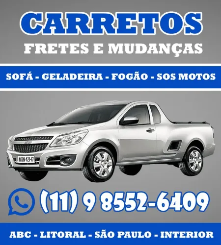 Frete - Carreto - Carretos - S.O.S motos