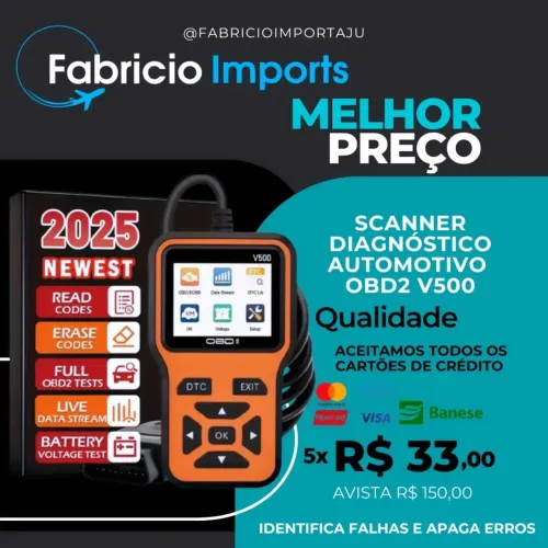 Scanner Veicular OBD2 V500 Carro e Caminhonete