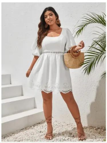 Vestido elegante branco