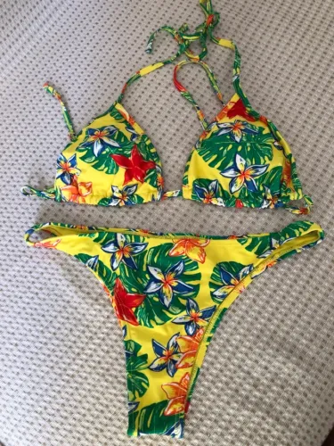Biquíni Praia Floral Tropical