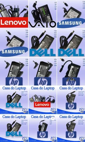 Carregadores para Notebook Lenovo, acer,Samsung, Dell e HP