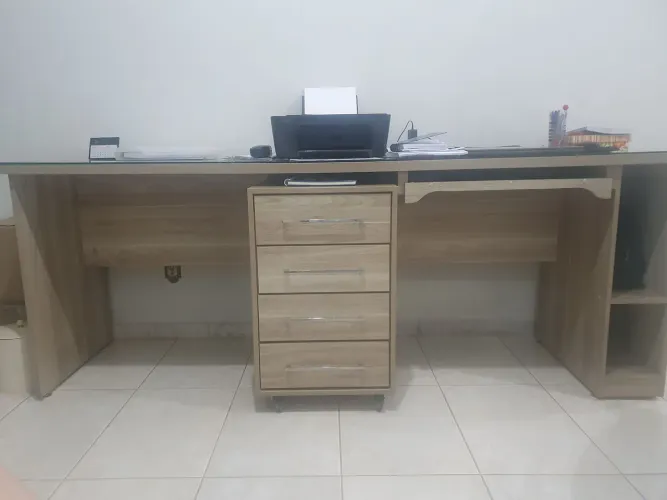 Conjunto de escritório completo em MDF 15mm, completo.