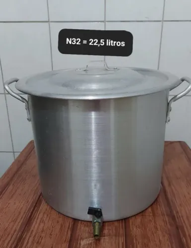Panela caldeirão cerveja com filtro 22l